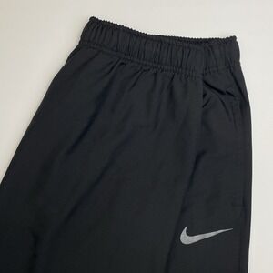 Nike Windbreaker Track Pants Mens XLT Black 33" In Woven Straight Leg Sweatpants